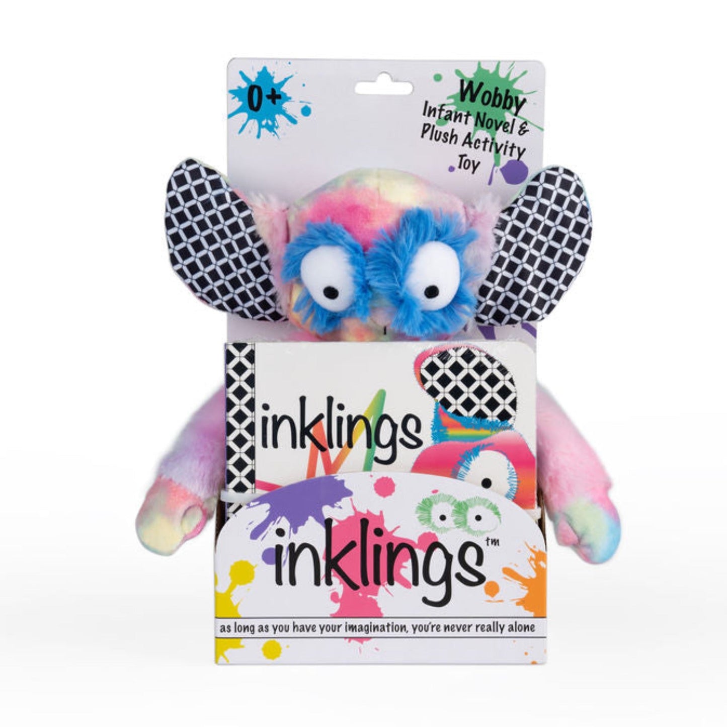 Rainbow Wobby Inklings Plush Toy & Board Book Gift Set - Inklings Baby