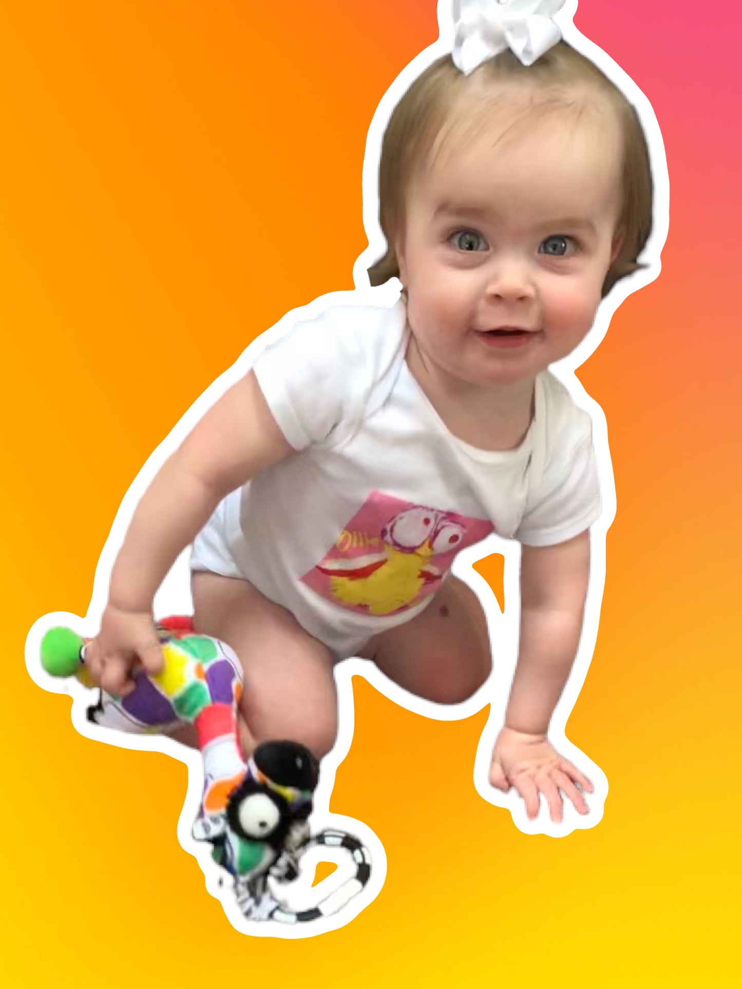 InkDrops Ollie Baby Short Sleeve Onesie