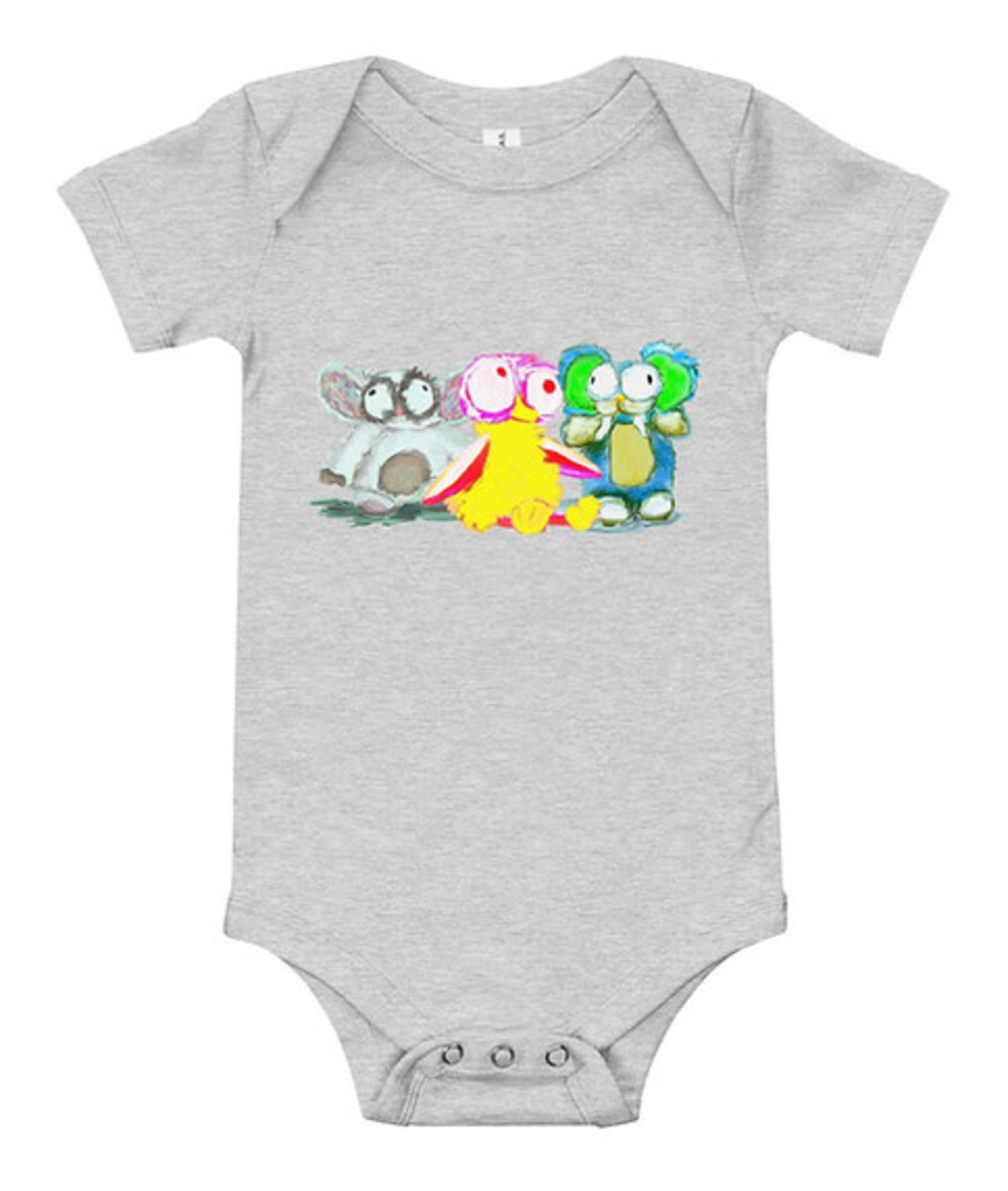 InkDrops Crew Baby Short Sleeve Onesie