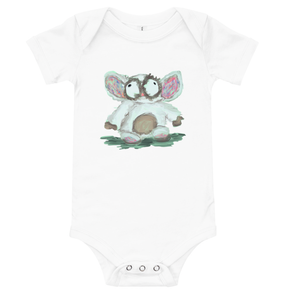 InkDrops Wobby Baby Short Sleeve Onesie