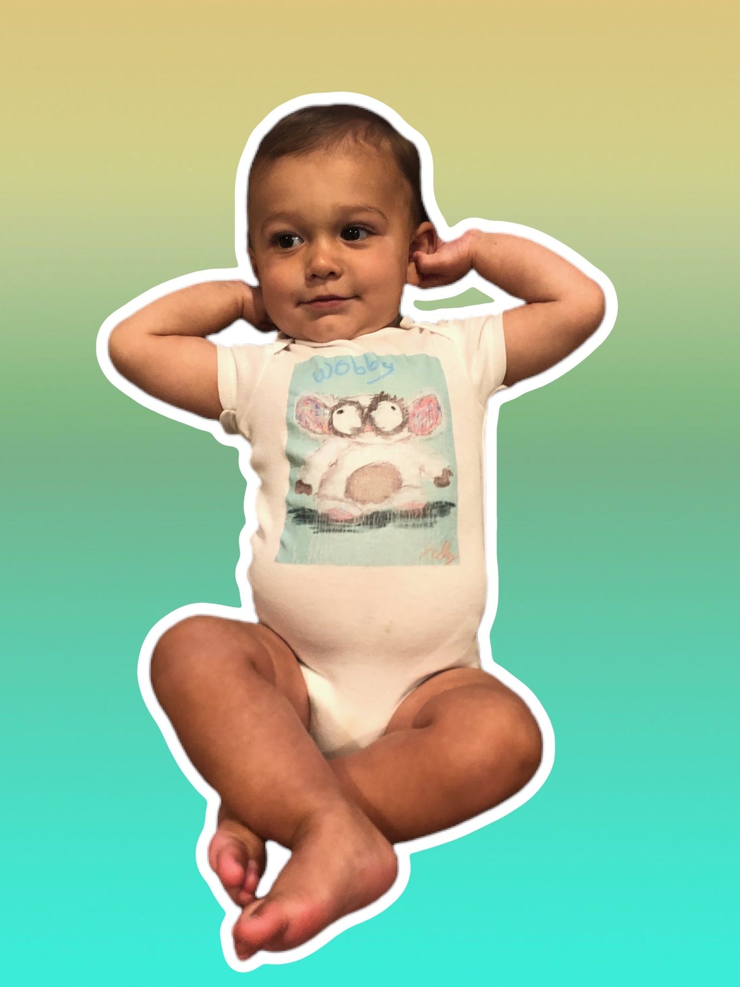 InkDrops Wobby Baby Onesie - Inklings Baby