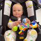 Jaffy the Fringe Footed Giraffe Chime & See Hanging Activity Toy