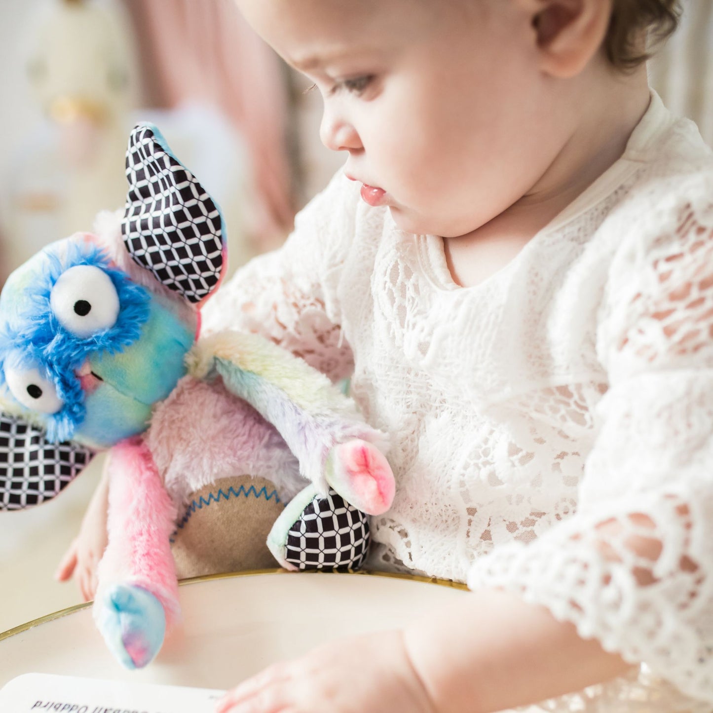 Rainbow Wobby Soft Toy & Infant Novel Set