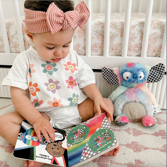 Rainbow Wobby Soft Toy & Infant Novel Set