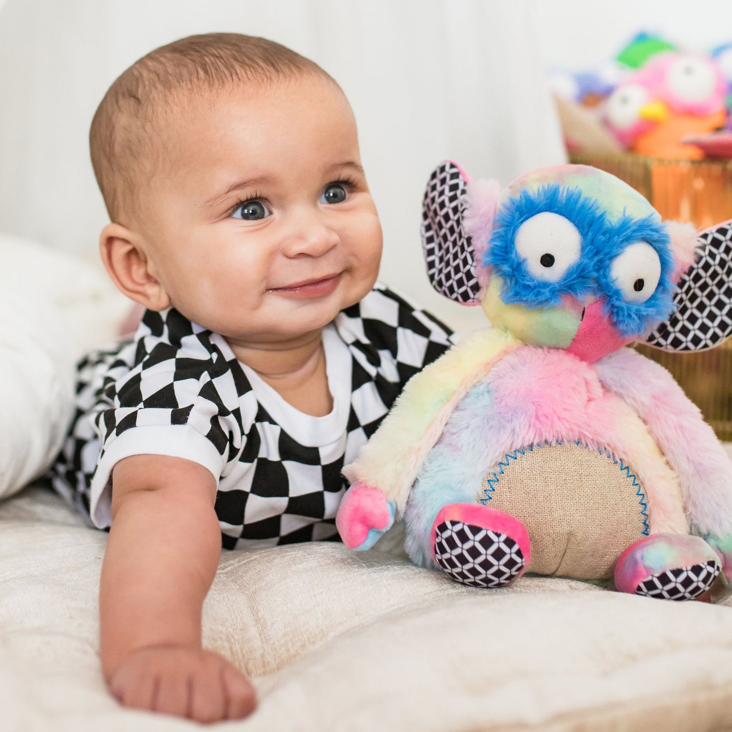 Rainbow Wobby Soft Toy & Infant Novel Set