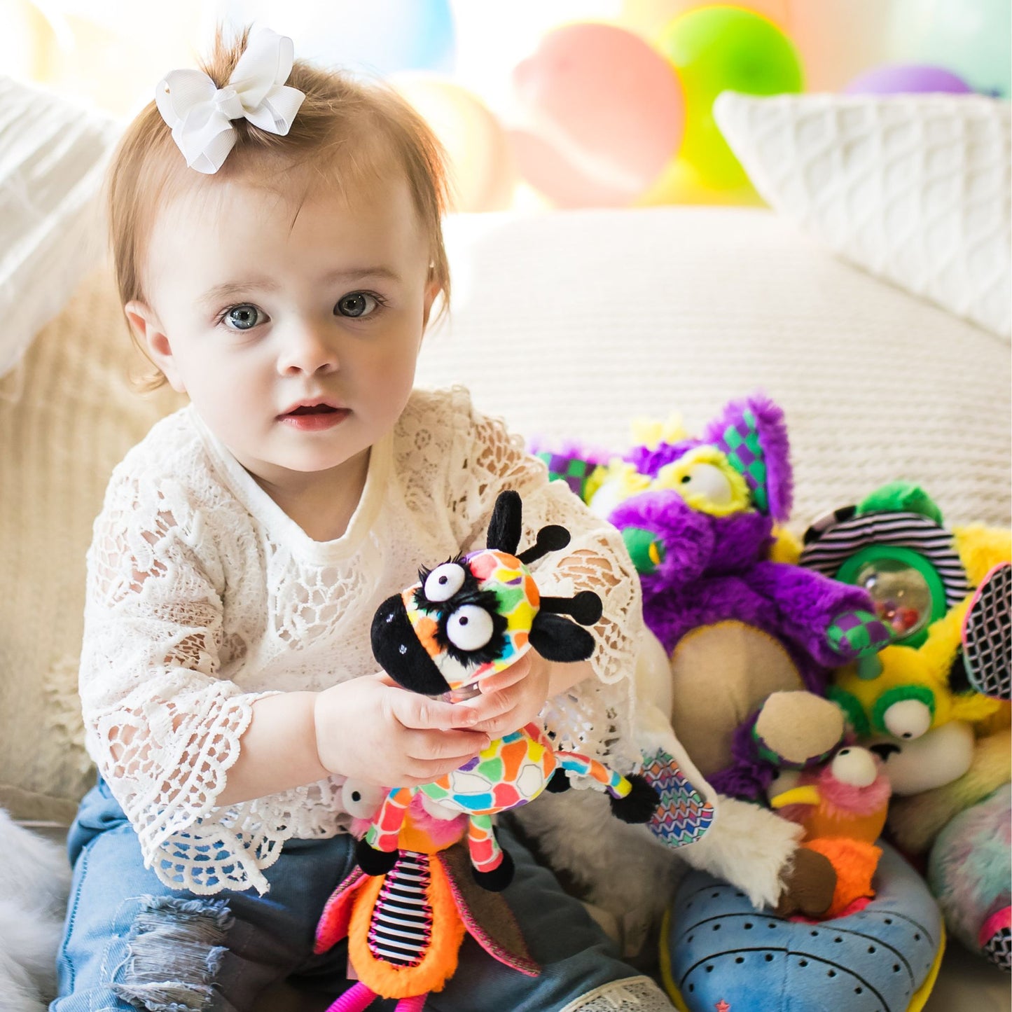 Jaffy the Fringe Footed Giraffe Hand Rattle Jingle Jangle Activity Toy