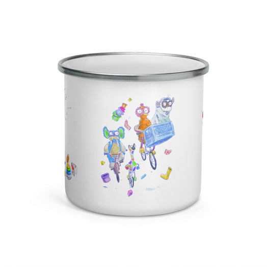 Inkdrops 80s movie Enamel Mug