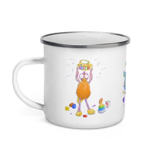 Inkdrops 80s movie Enamel Mug