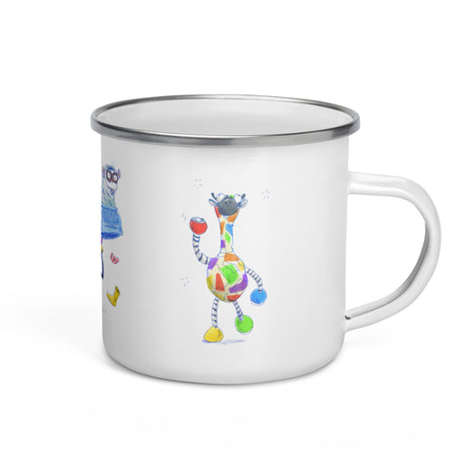 Inkdrops 80s movie Enamel Mug