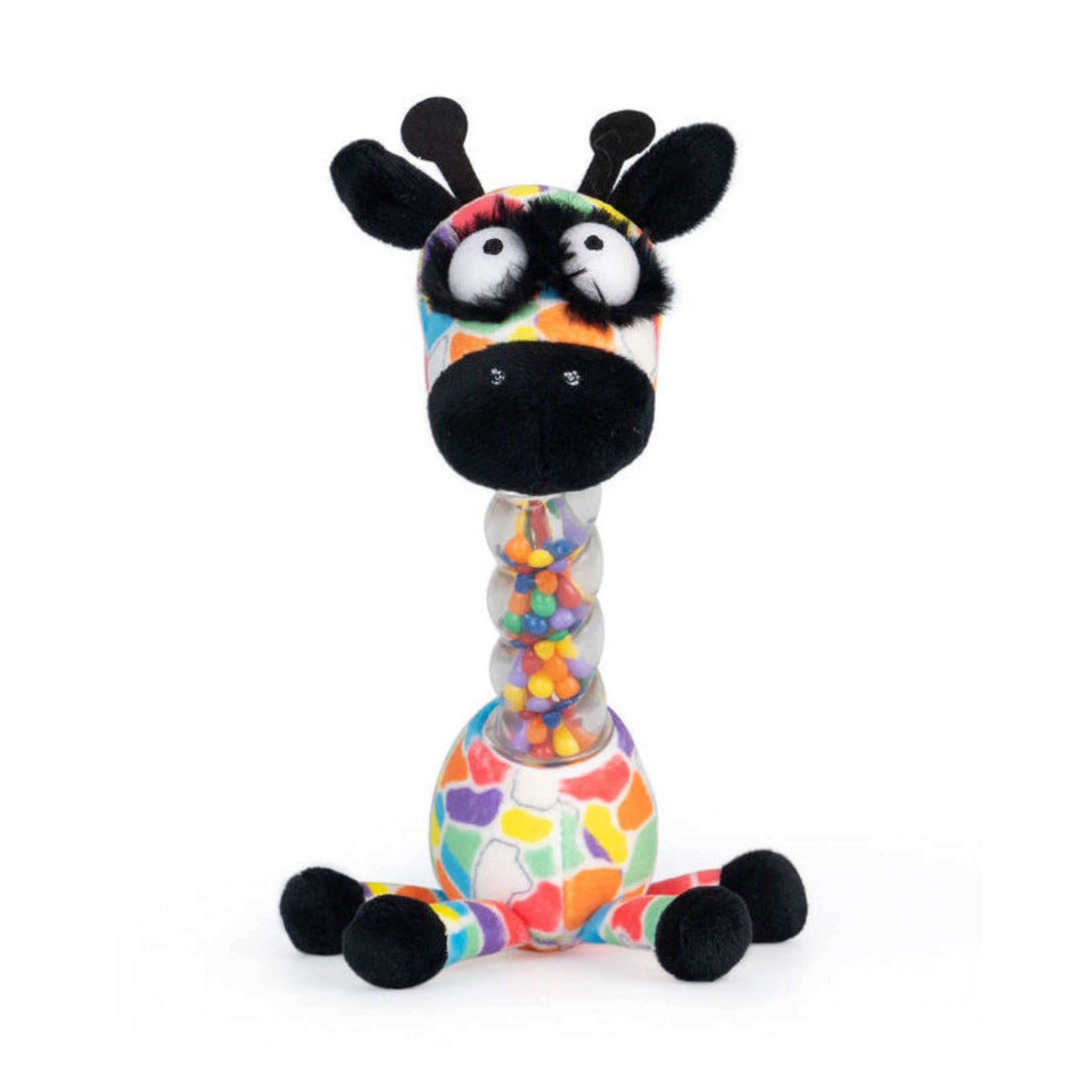 Inklings Baby Sensory Activity Bundle - 4 baby toys- rattle, chime, musical pull, spinbelly - jaffy giraffe
