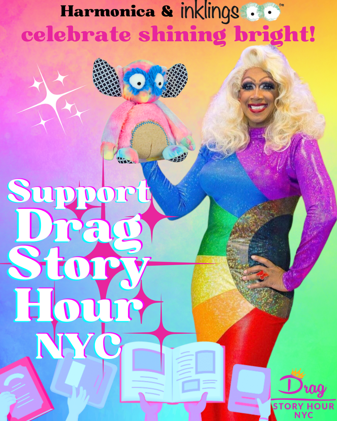 Inklings x Drag Story Hour NYC Adult T-shirt - Inklings Baby