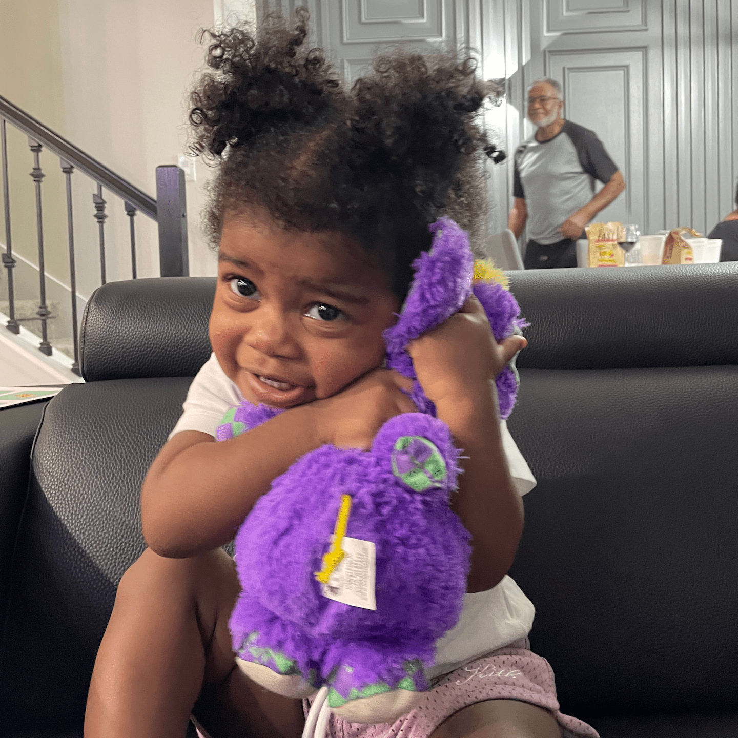 Digby the Yippy Eyed Yak Inklings Baby plush toy – purple yellow green sensory stuffed animal for babies 0-3 years toddler hug