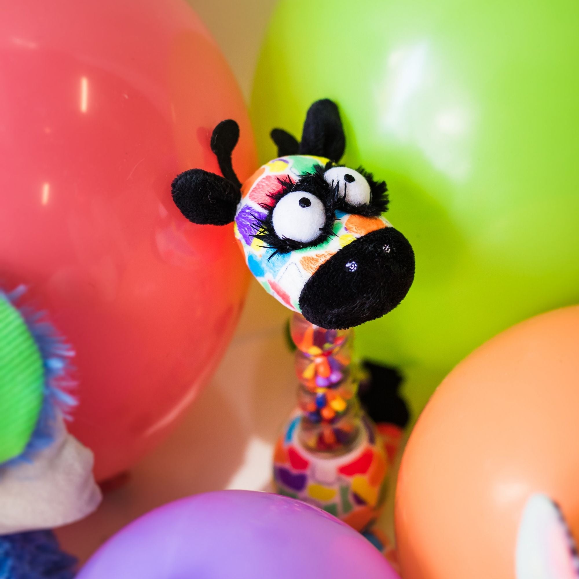 Jaffy the Fringe Footed Giraffe Hand Rattle Jingle Jangle Activity Toy - Inklings Baby