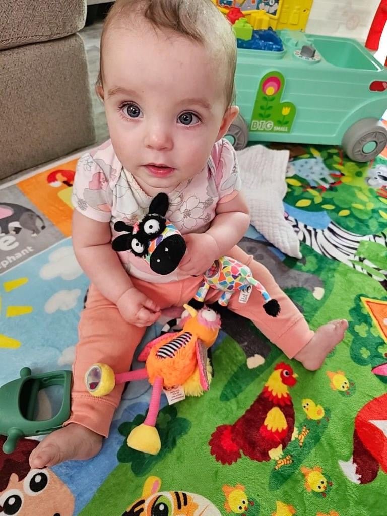 Jaffy the Fringe Footed Giraffe Hand Rattle Jingle Jangle Activity Toy - Inklings Baby