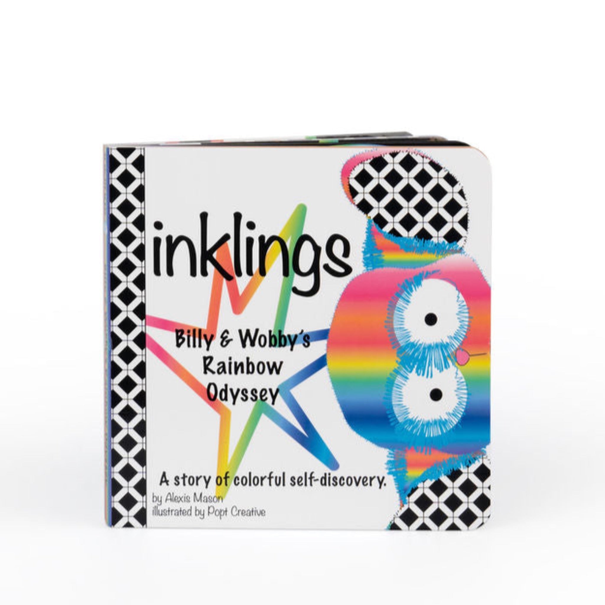 Rainbow Wobby Inklings Plush Toy & Board Book Gift Set - Inklings Baby