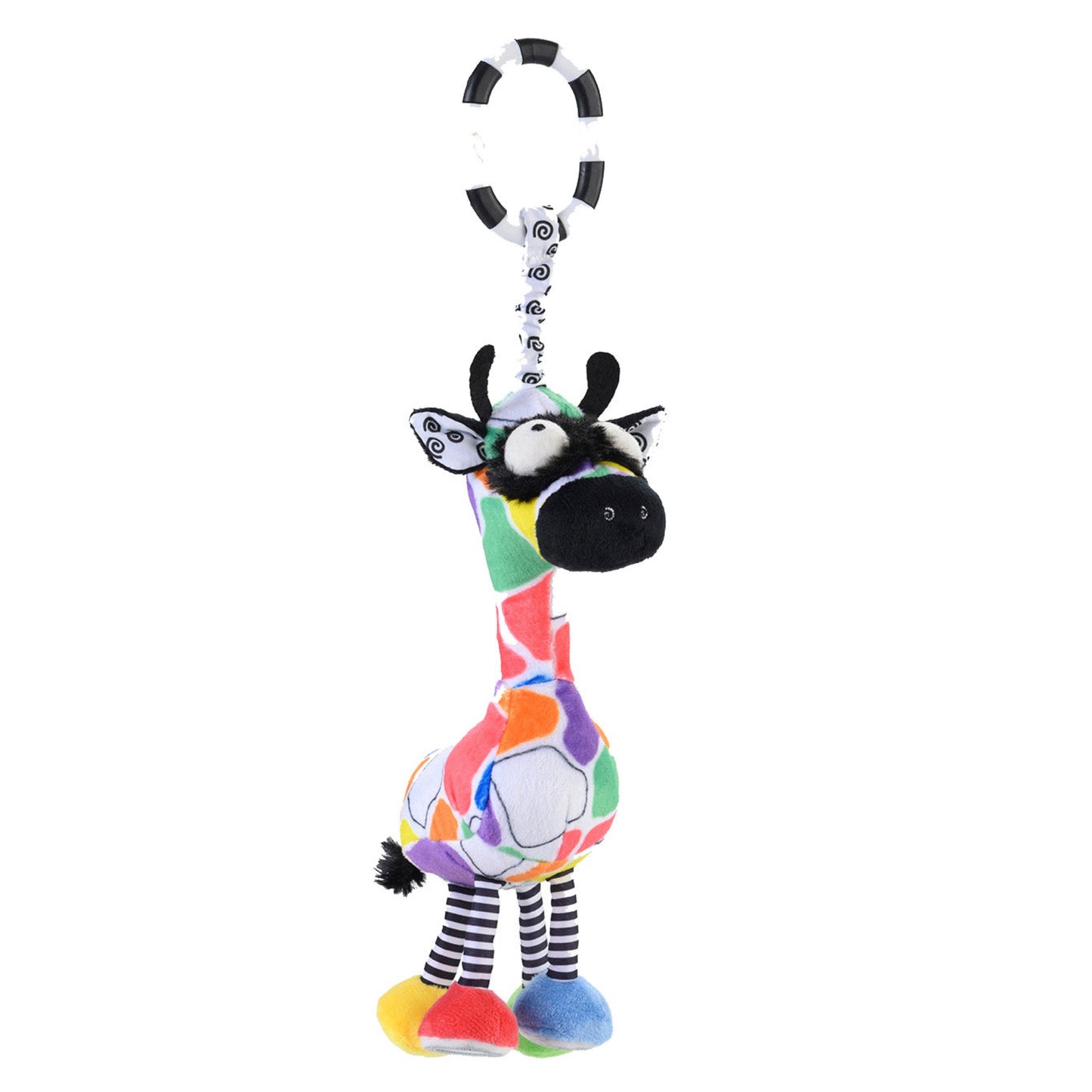 Jaffy the Fringe Footed Giraffe Chime & See Hanging Activity Toy