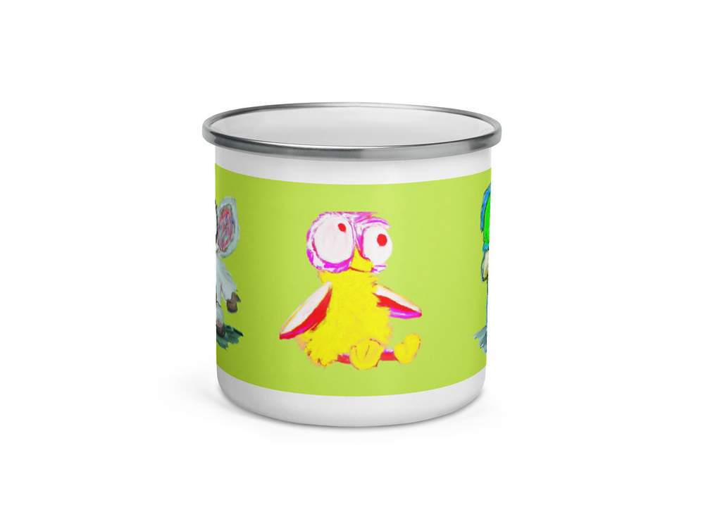 InkDrops Enamel Mug