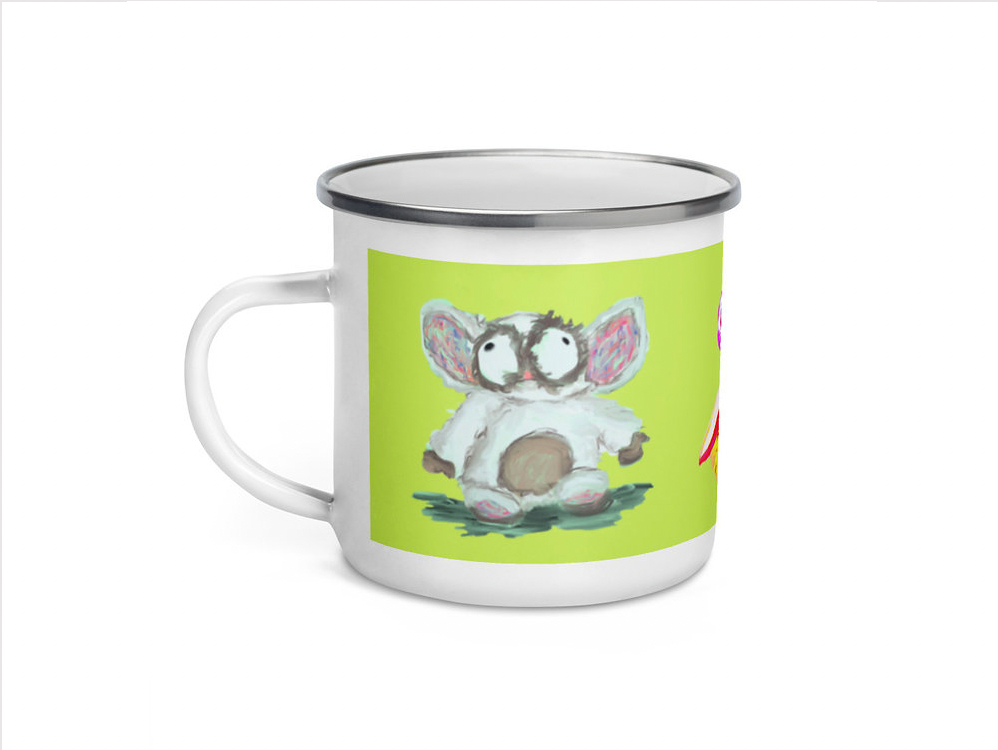 InkDrops Enamel Mug