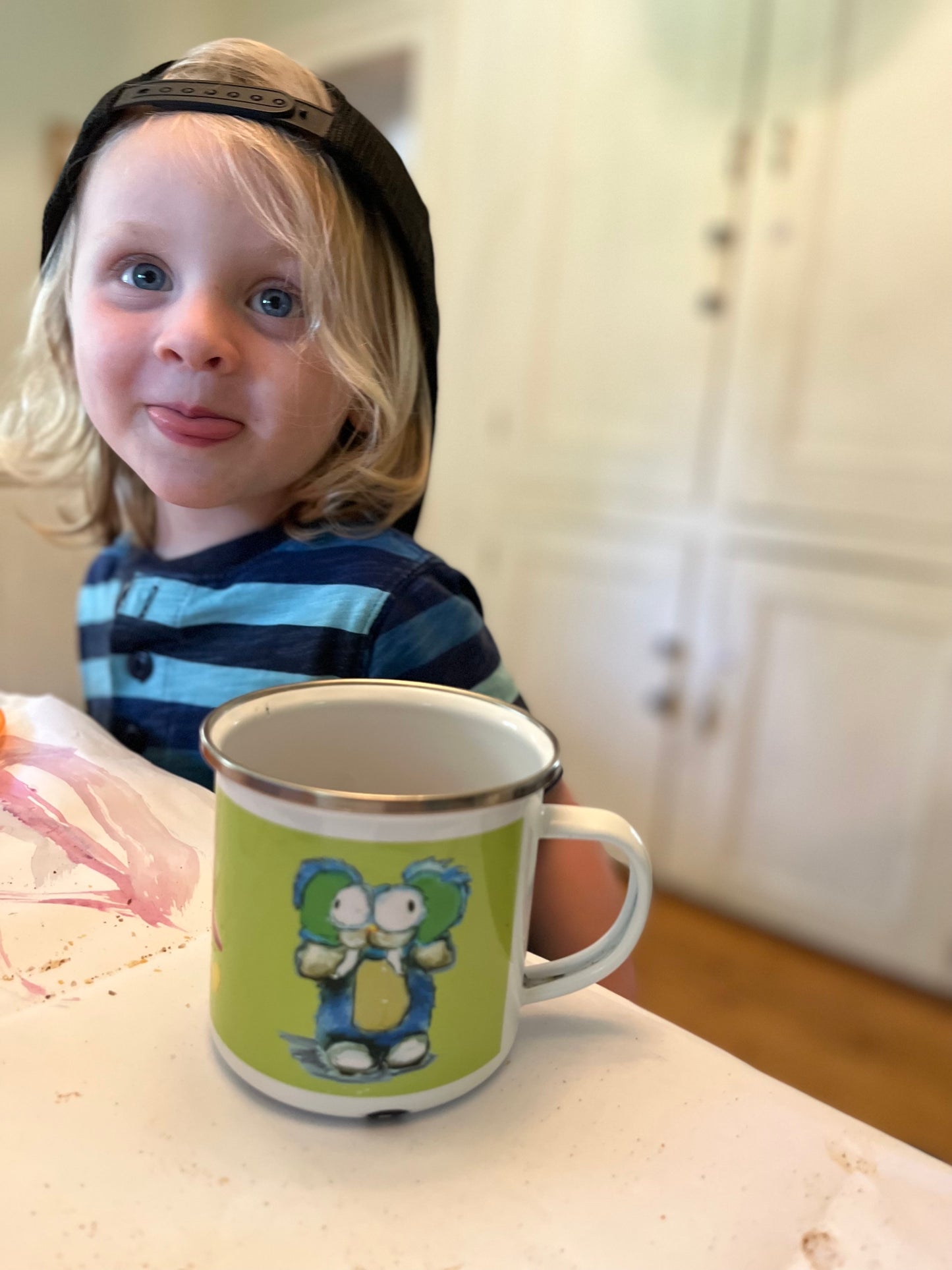 InkDrops Enamel Mug
